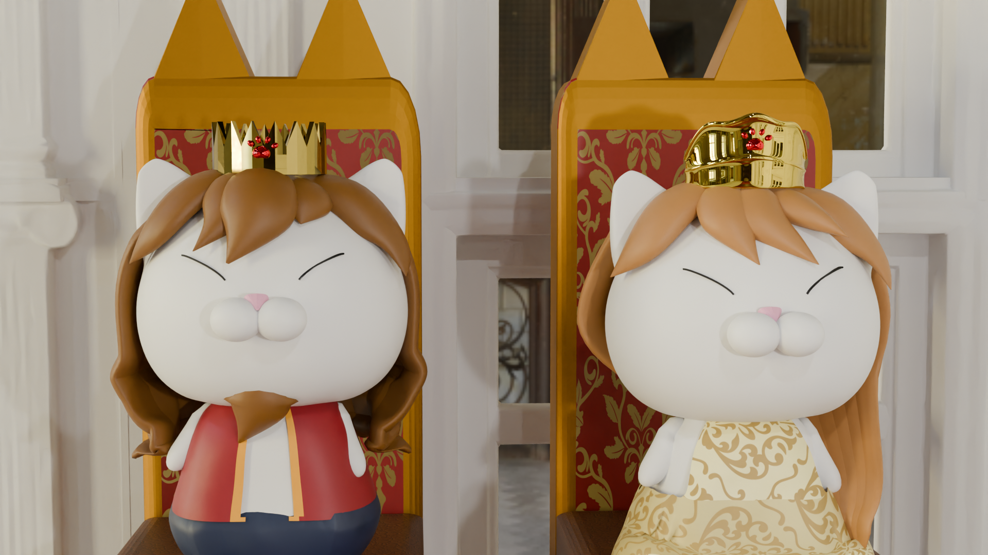 ケイク王とショート王妃