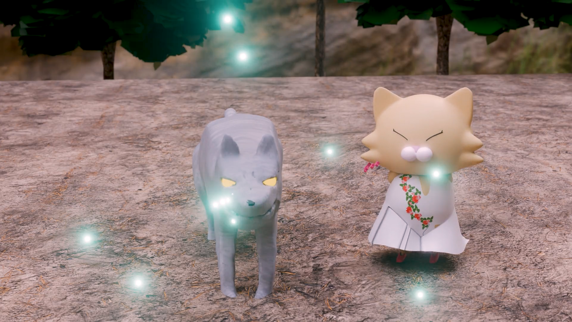 イチミとブリザードウルフ